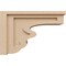 Ekena Millwork 6"W x 18"D x 12"H Classic Highland Rough Cedar Woodgrain TimberThane Corbel, Primed Tan CORUR06X18X12HLDRCPR - alternate 3